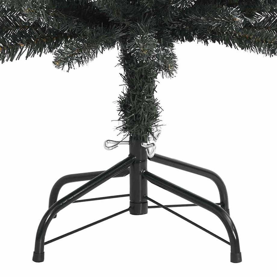 vidaXL Sztuczna, smukła choinka ze stojakiem, zielona, 150 cm, PVC