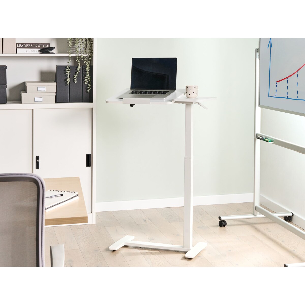 Regulowany stolik pod laptopa SCHOLA Biały 70 cm 40 cm