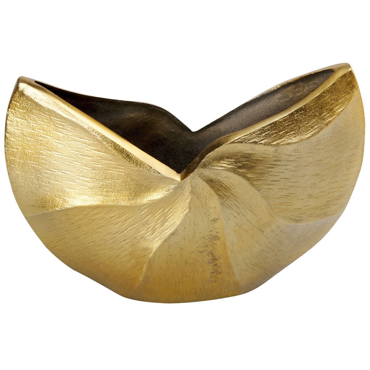 Wazon na kwiaty metalowy złoty HATTUSA