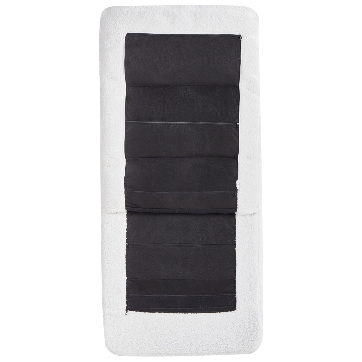 Fotel bujany ESKELIN Rozkładany Boucle Złamana biel