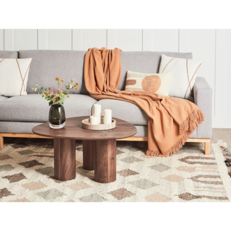 Stolik kawowy MDF Ciemne drewno DACOMA