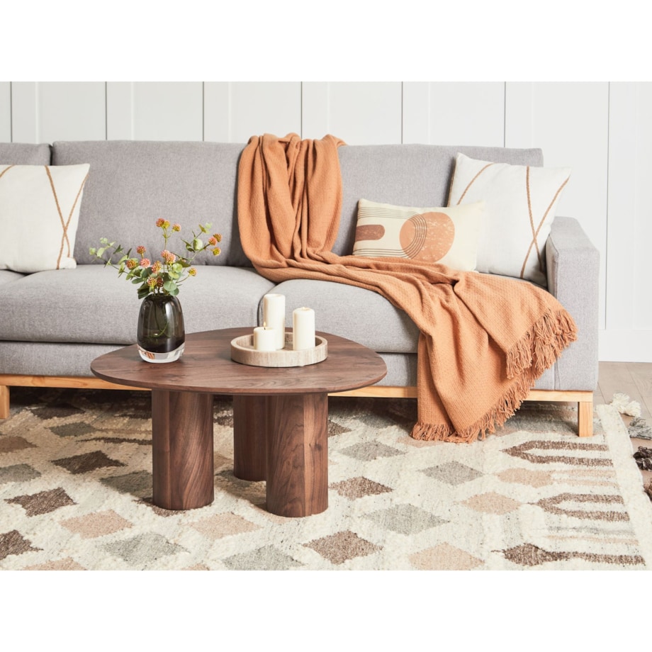 Stolik kawowy MDF Ciemne drewno DACOMA