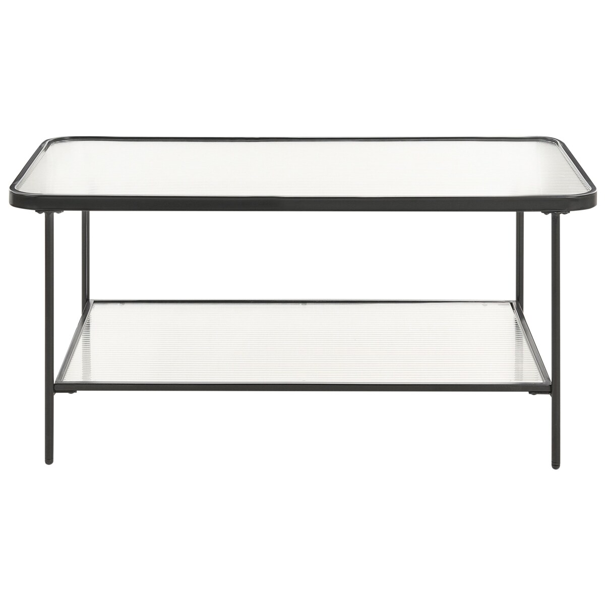 Stolik kawowy Szkło hartowane Czarny BLAIR
