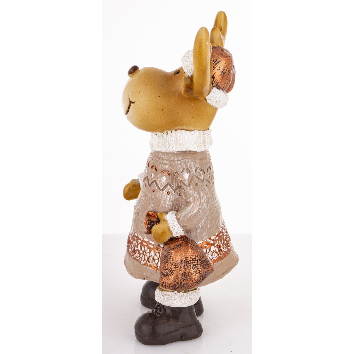 Figurka - łosza 17,5x9x7 cm ALCE w sukience i torebką