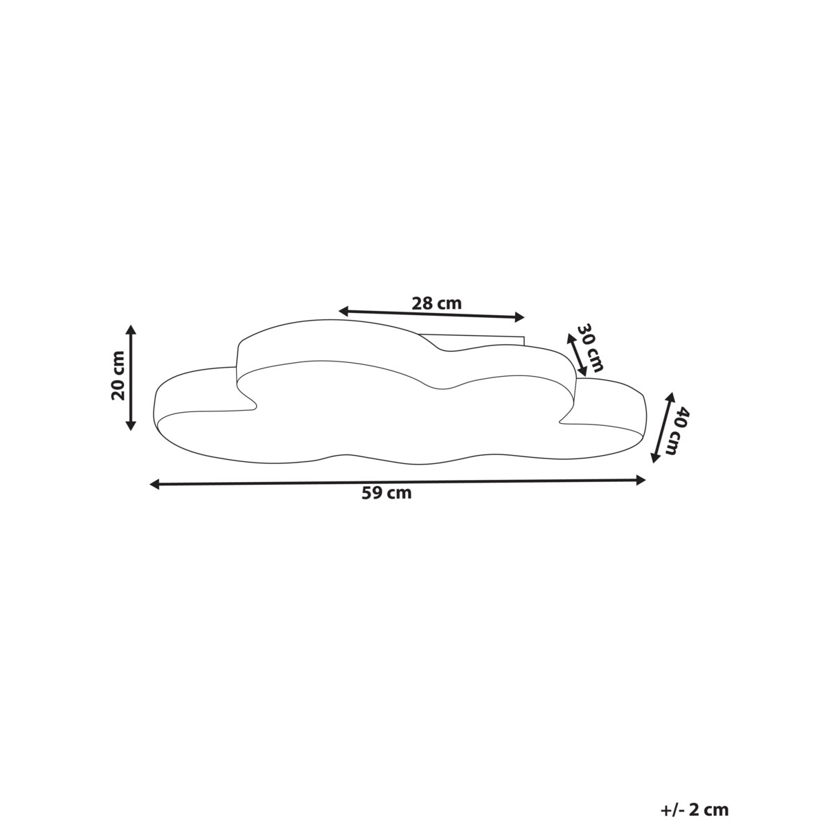 Lampa sufitowa LED biała HUMLA