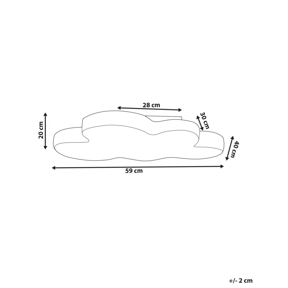 Lampa sufitowa LED biała HUMLA