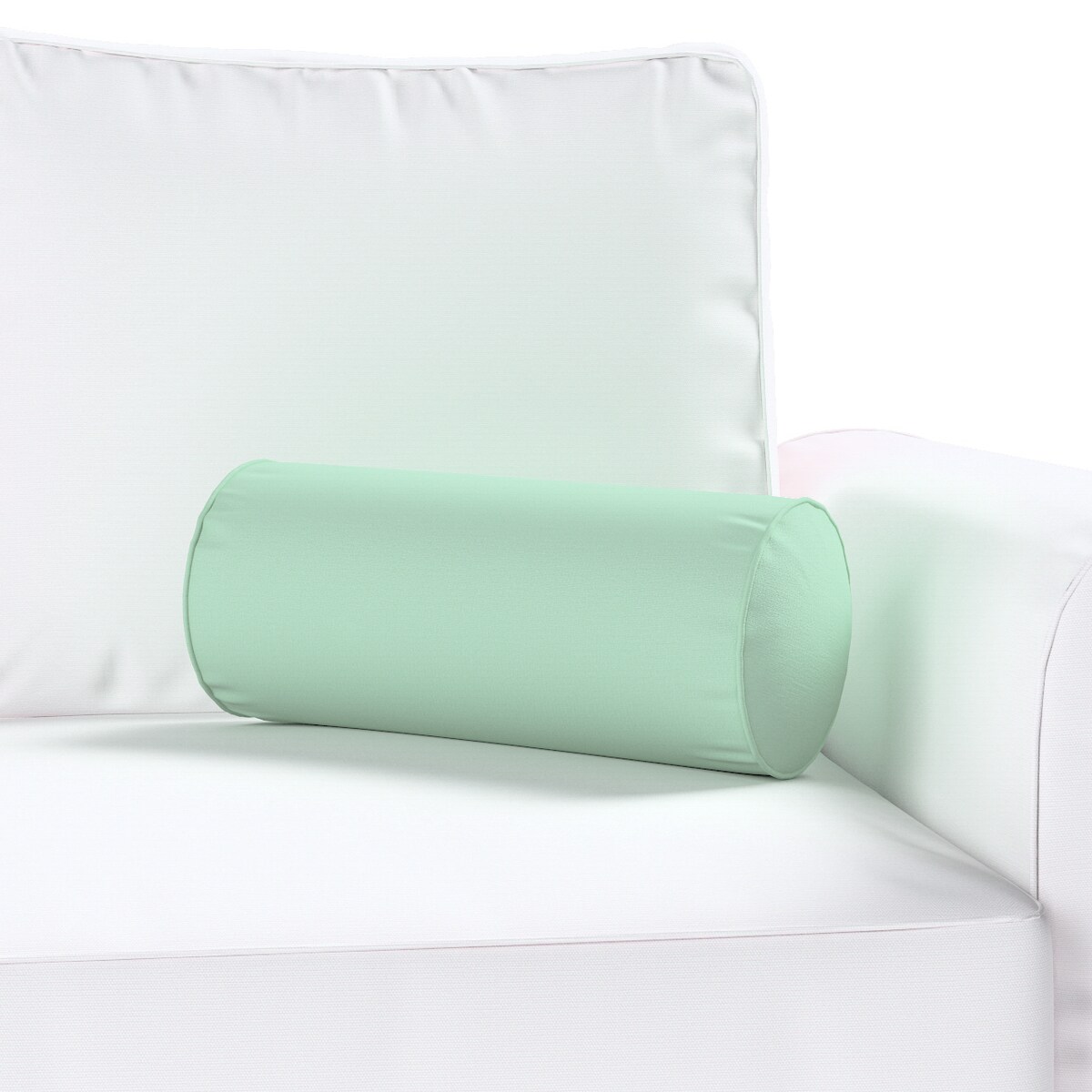 Poduszka wałek prosty, zieleń eukaliptusa, Ø16 x 40 cm, Loneta