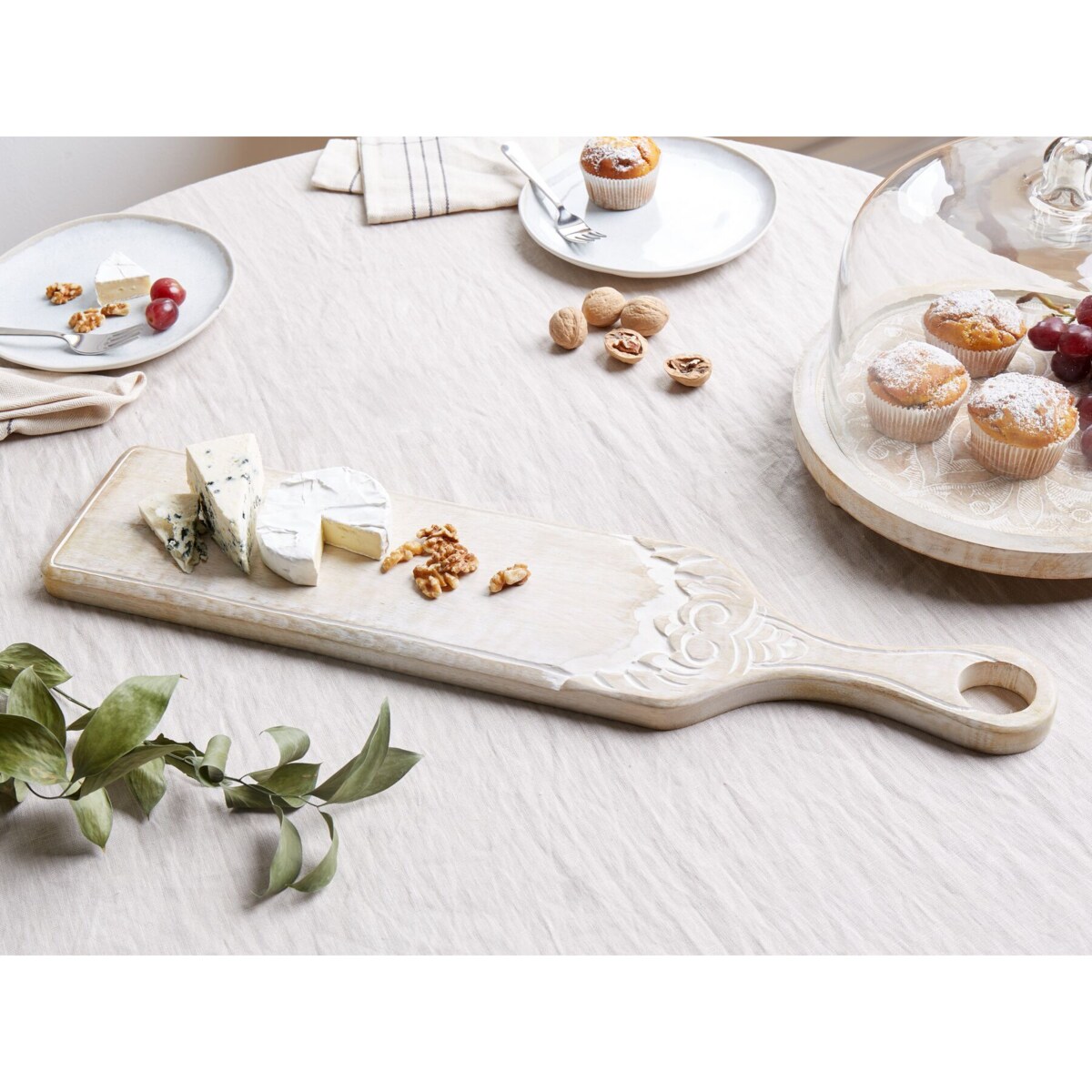 Taca do serwowania drewno mango jasne EDFU