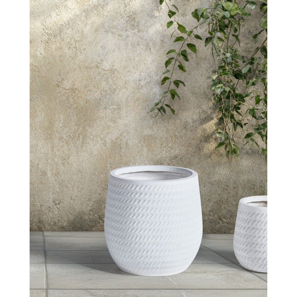 Doniczka 27 cm złamana biel LIVADIA