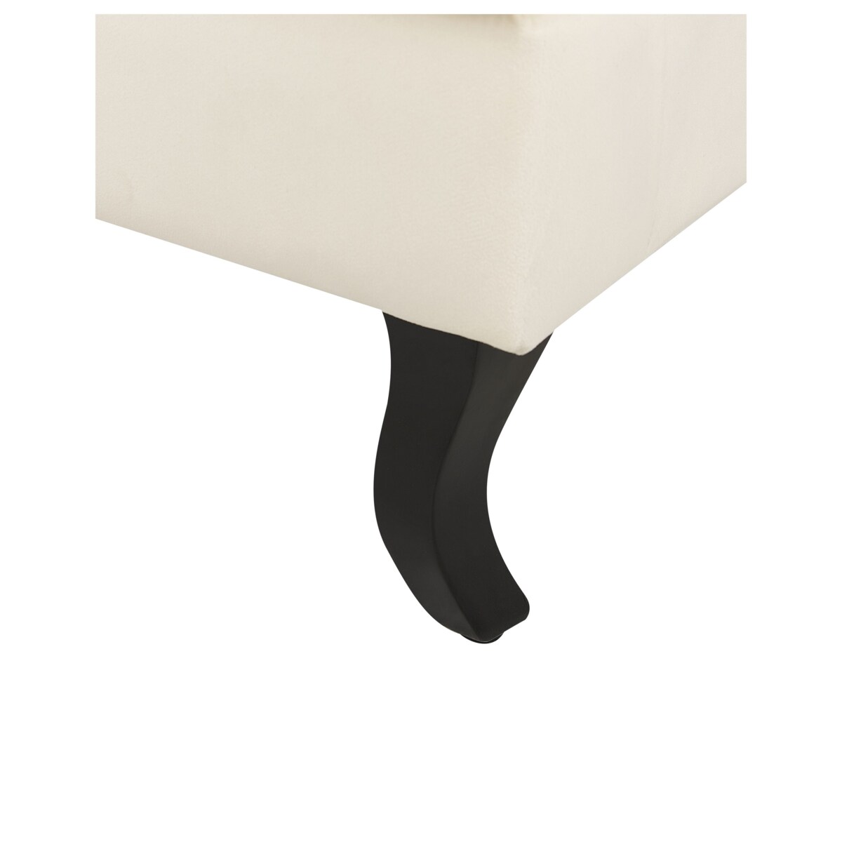 Fotel uszak welurowy złamana biel ALTA