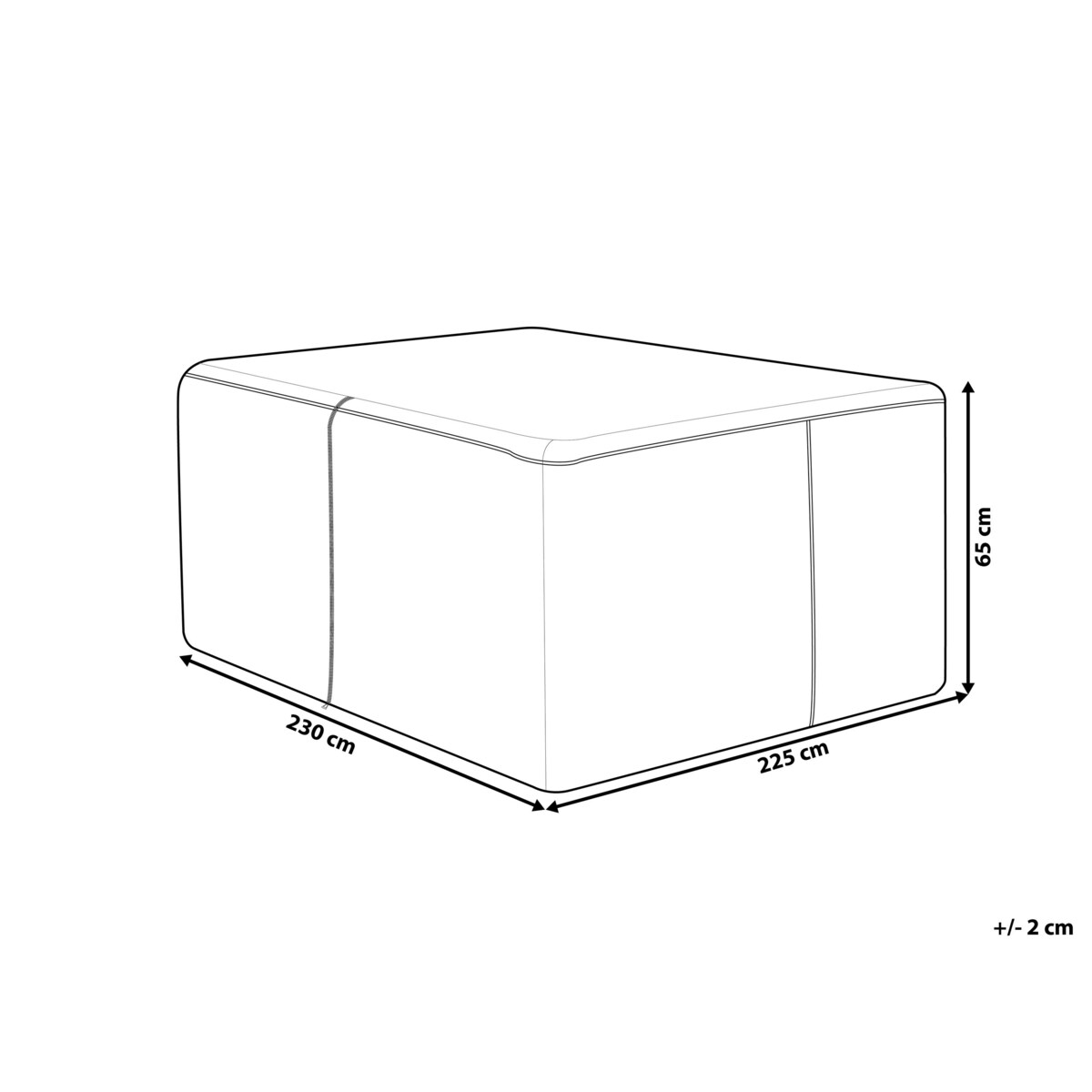 Pokrowiec ogrodowy 230 x 225 x 65 cm GRANDE, XXL CHUVA