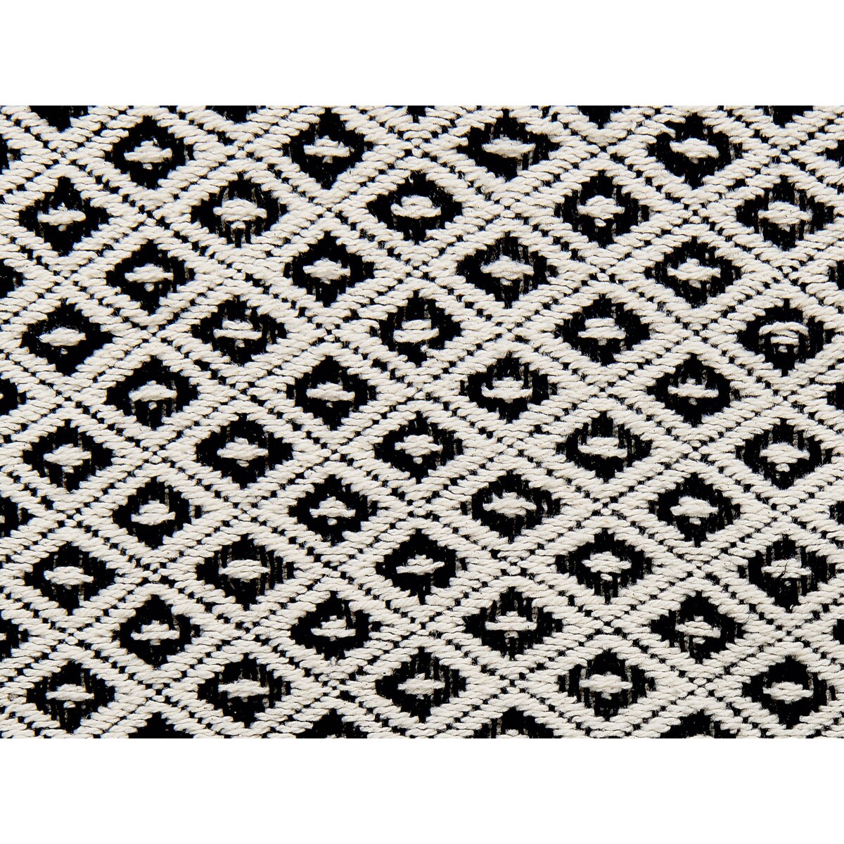 Koc bawełniany 125 x 150 cm czarno-biały CHYAMA