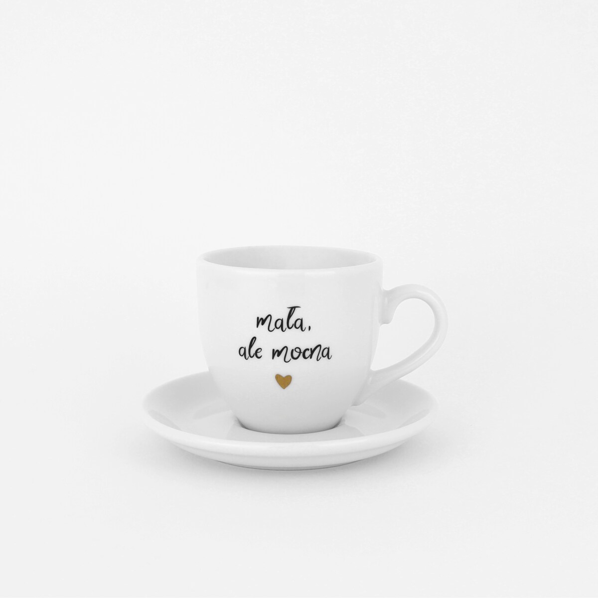 Filiżanka 100 ml espresso ze spodkiem - Mała ale mocna