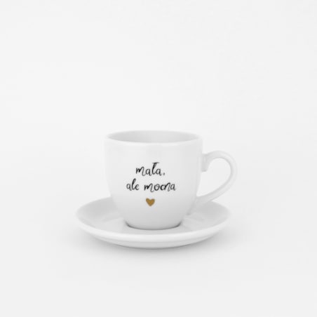 Filiżanka 100 ml espresso ze spodkiem - Mała ale mocna