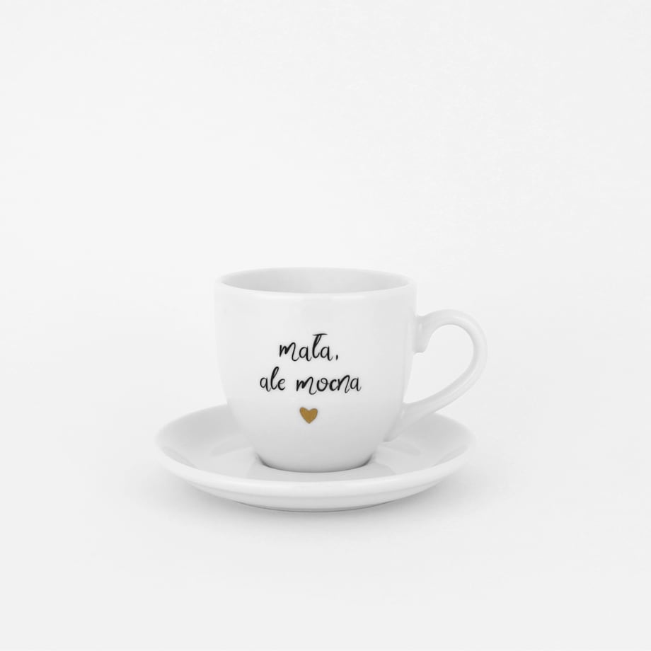 Filiżanka 100 ml espresso ze spodkiem - Mała ale mocna