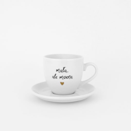Filiżanka 100 ml espresso ze spodkiem - Mała ale mocna