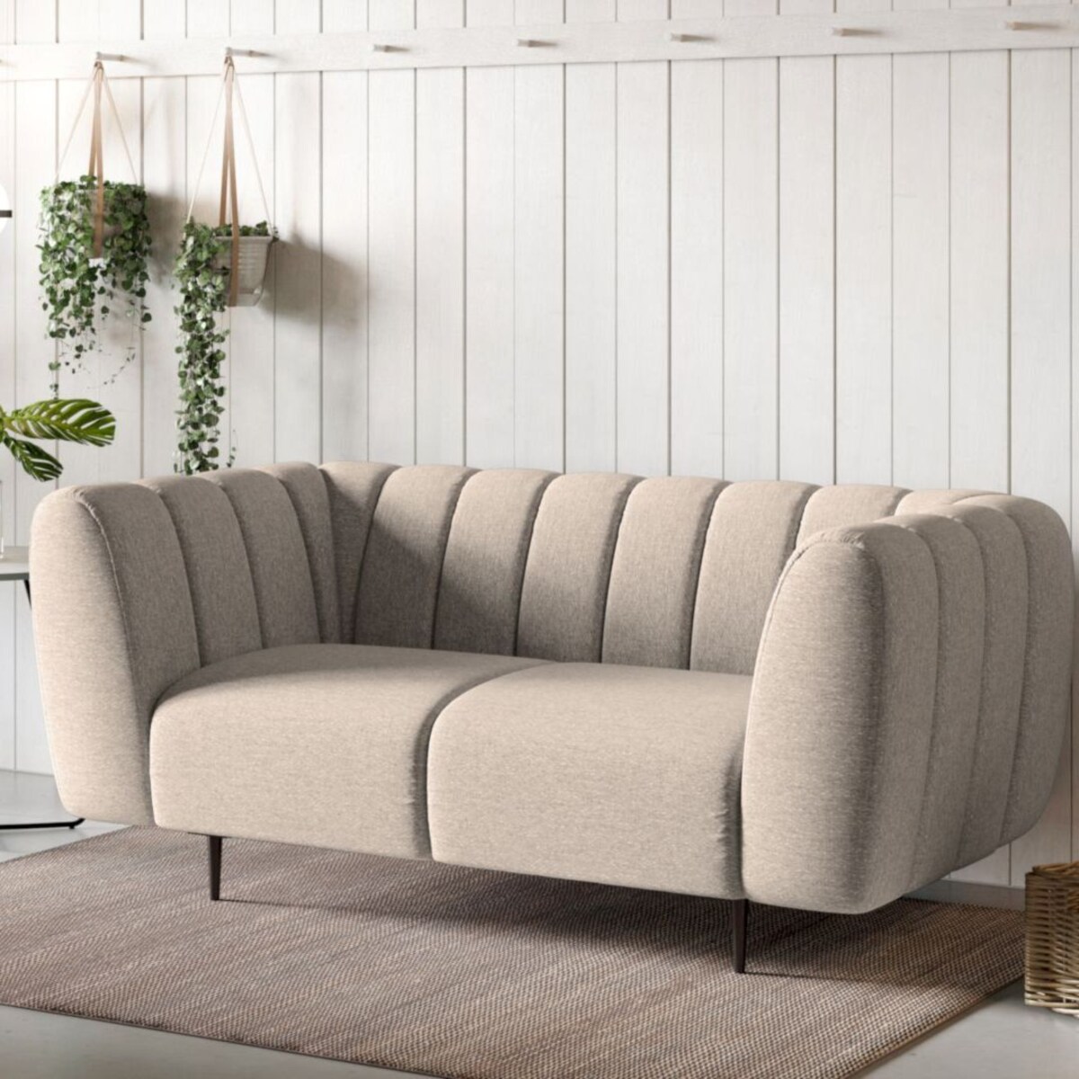 Shel Sofa 2-osobowa - beżowa