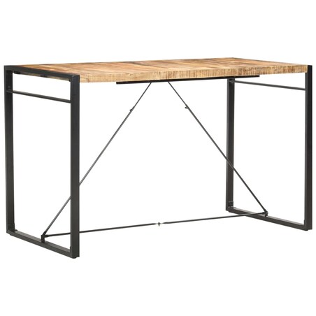 vidaXL Stolik barowy, 180x90x110 cm, lite drewno mango