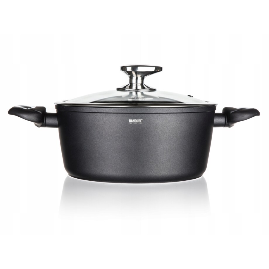 GARNEK aluminiowy 4,2 L do gotowania obiadu zupa jedzenia kuchenny pudełko