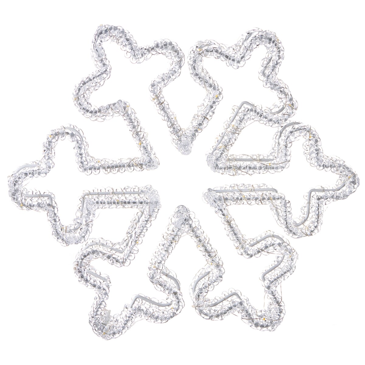 Dekoracja ogrodowa LED SILVERAN Śnieżynka 28 cm Biały
