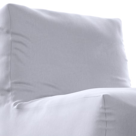 Pufo- fotel Poppy, srebrzysty szary, 87 x 31 x 75 cm, Posh Velvet