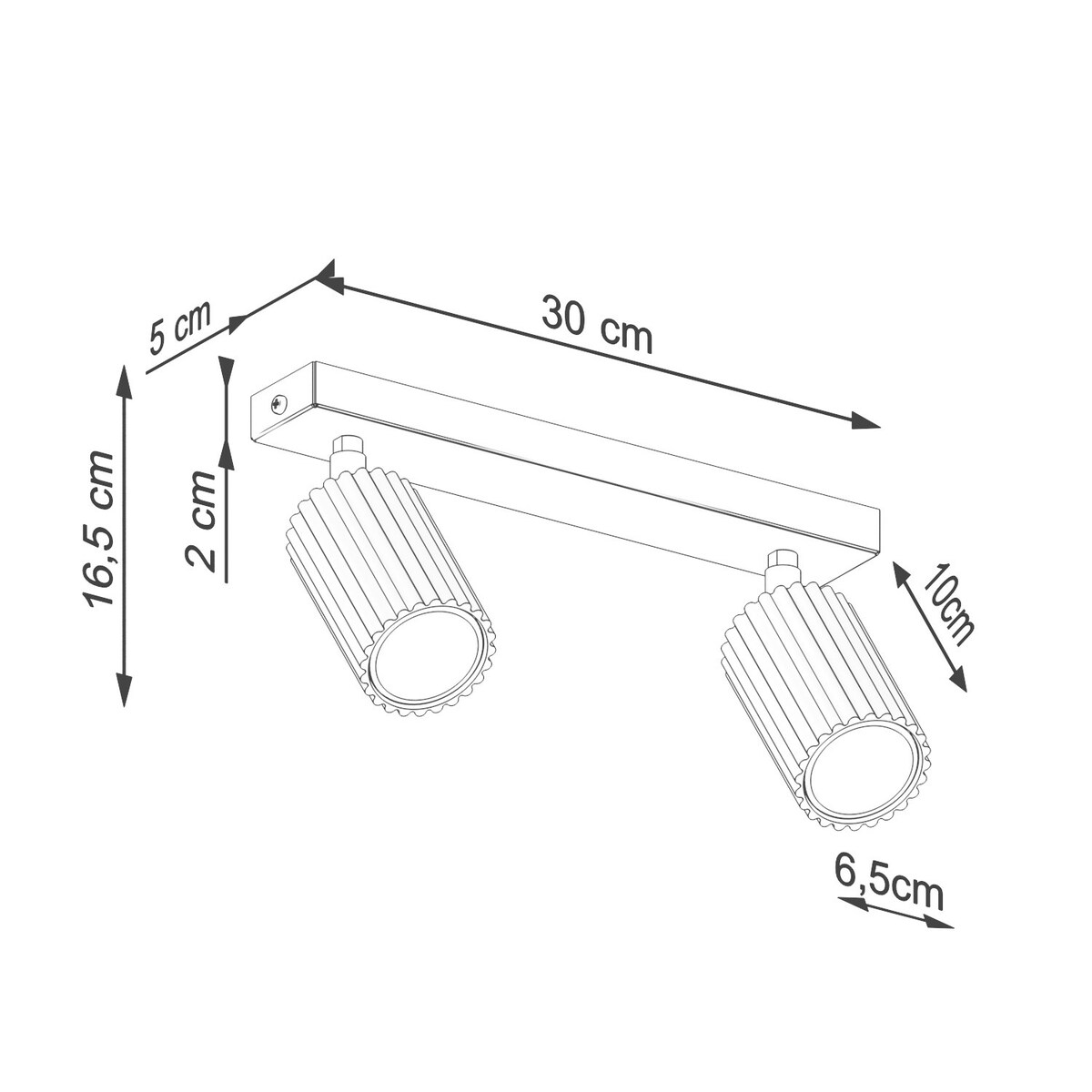 Plafon KARBON 2 ultramaryna