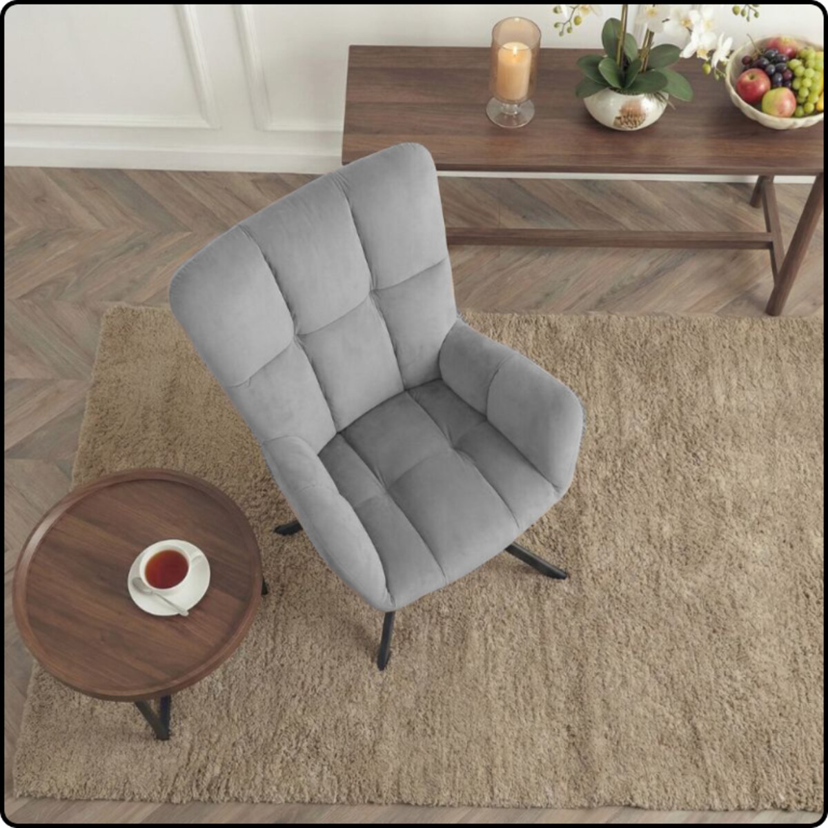 Krzesło tapicerowane obrotowe 180 do salonu jadalni nowoczesne welurowe