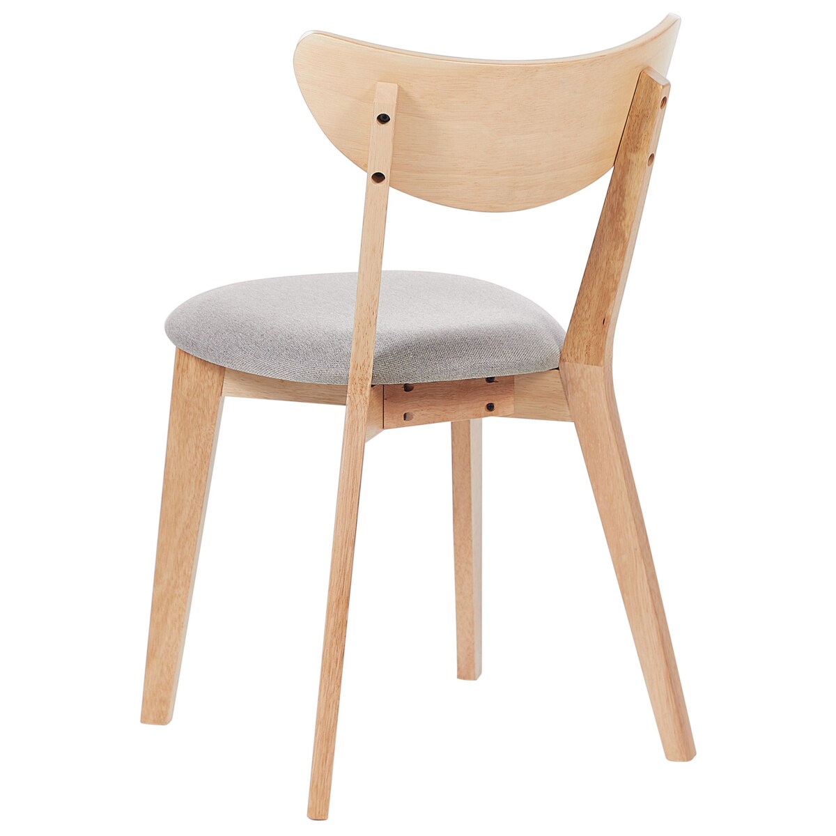 Zestaw 2 krzeseł do jadalni ERIE Drewno Jasnobrązowy