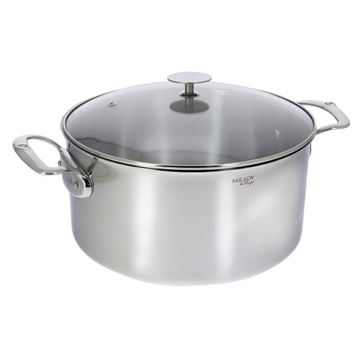 De Buyer Garnek ze szklaną pokrywą śr. 24 cm