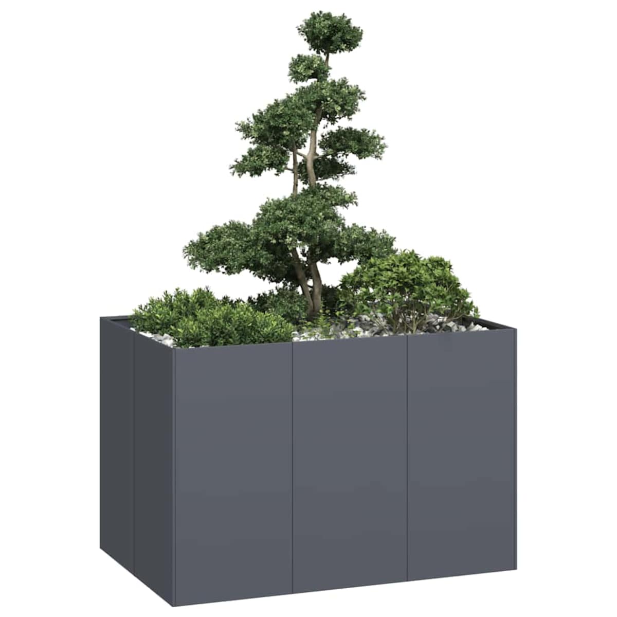 vidaXL Doniczka Antracyt 120x80x80 cm Stal