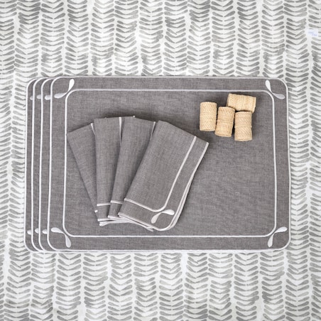 Obrączki na serwetki Beige Rings - 6 sztuk