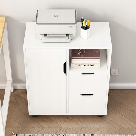 Stolik szafka stojąca stojak na drukarkę regał nowoczesna 3 półki 60 cm