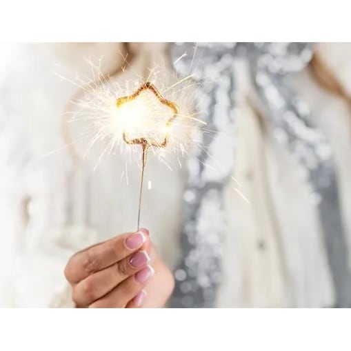 Zimne ognie Gwiazdki, złoty, 16.5cm