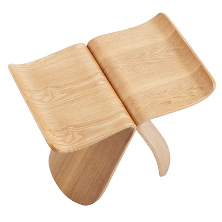 Designerski stołek Book MH-0025-N Moos taboret drewniany