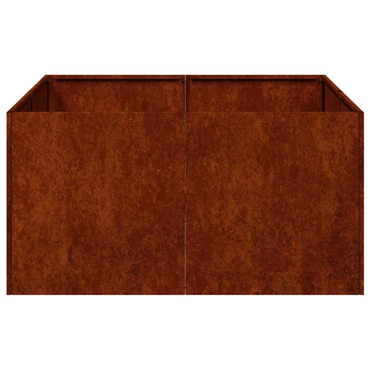vidaXL Doniczka Rusty 80x80x40 cm Stal nierdzewna
