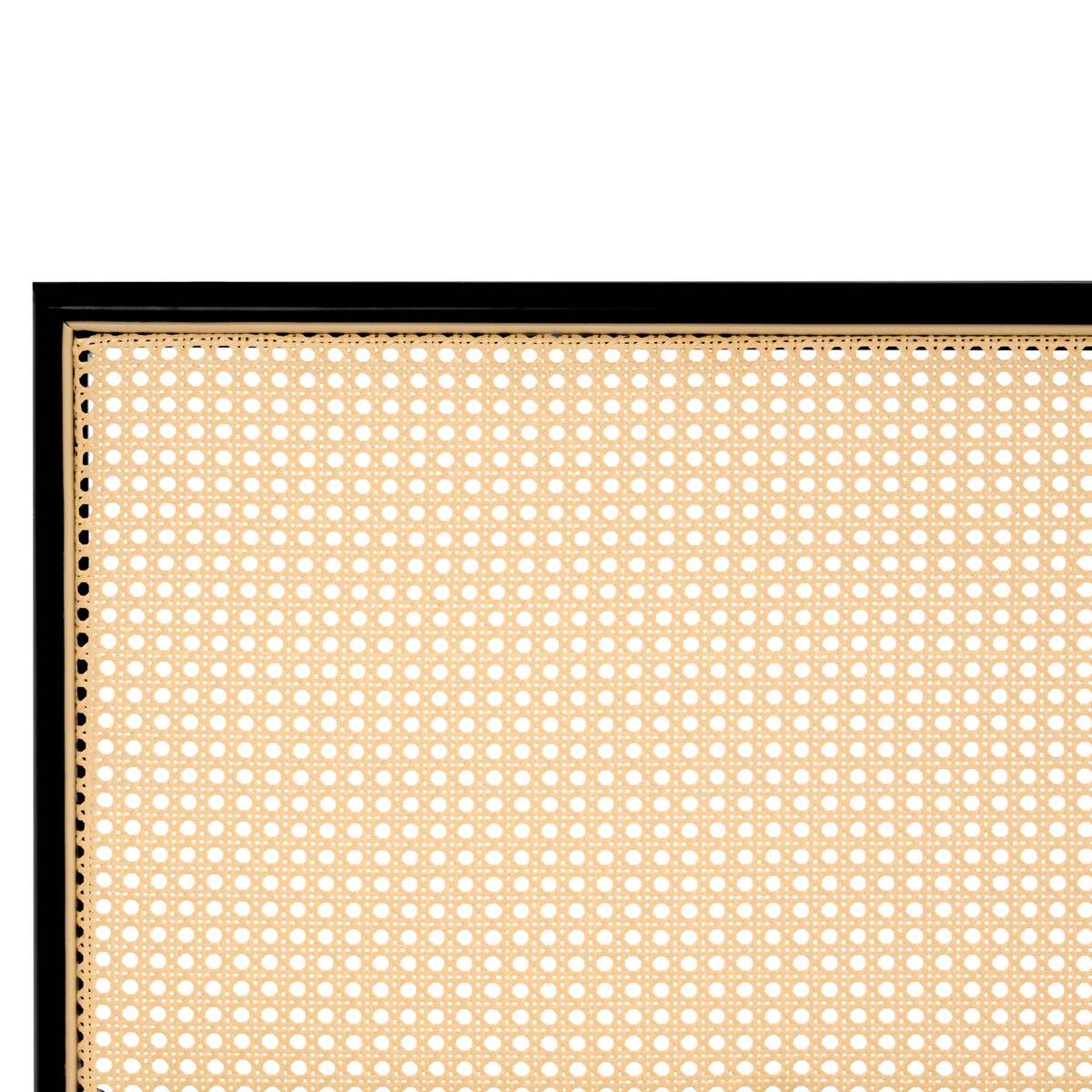 Łóżko Technorattan AVANTON 180 x 200 cm Czarny