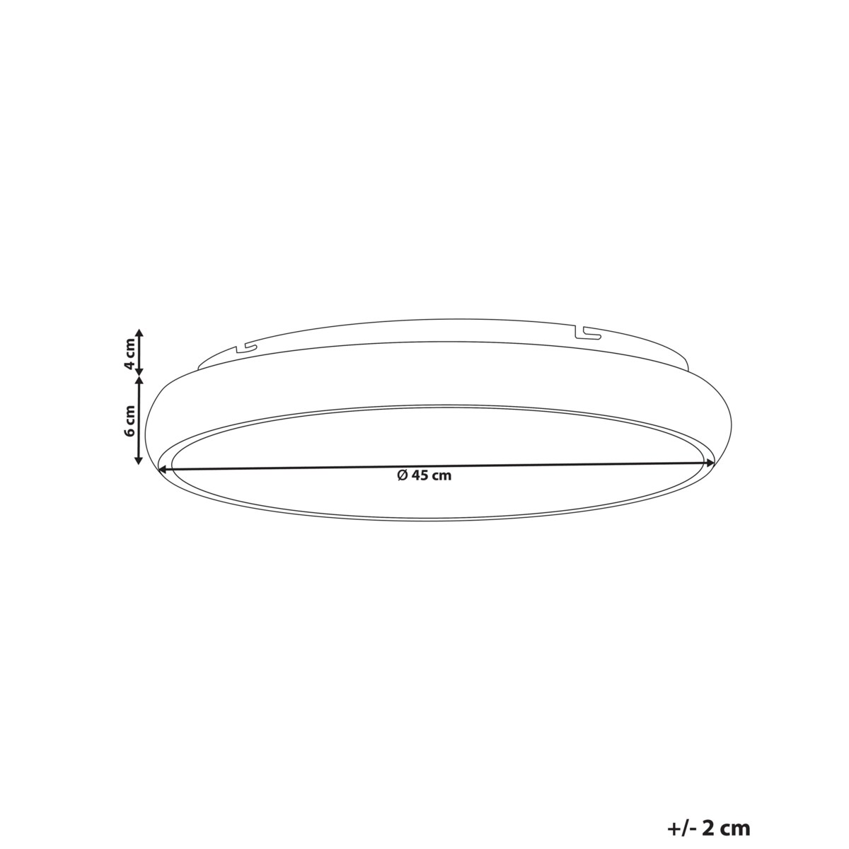 Lampa sufitowa LED metalowa złota ATARAN
