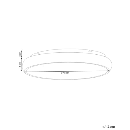 Lampa sufitowa LED metalowa złota ATARAN