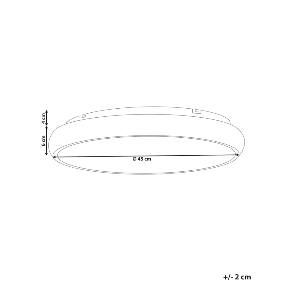 Lampa sufitowa LED metalowa złota ATARAN