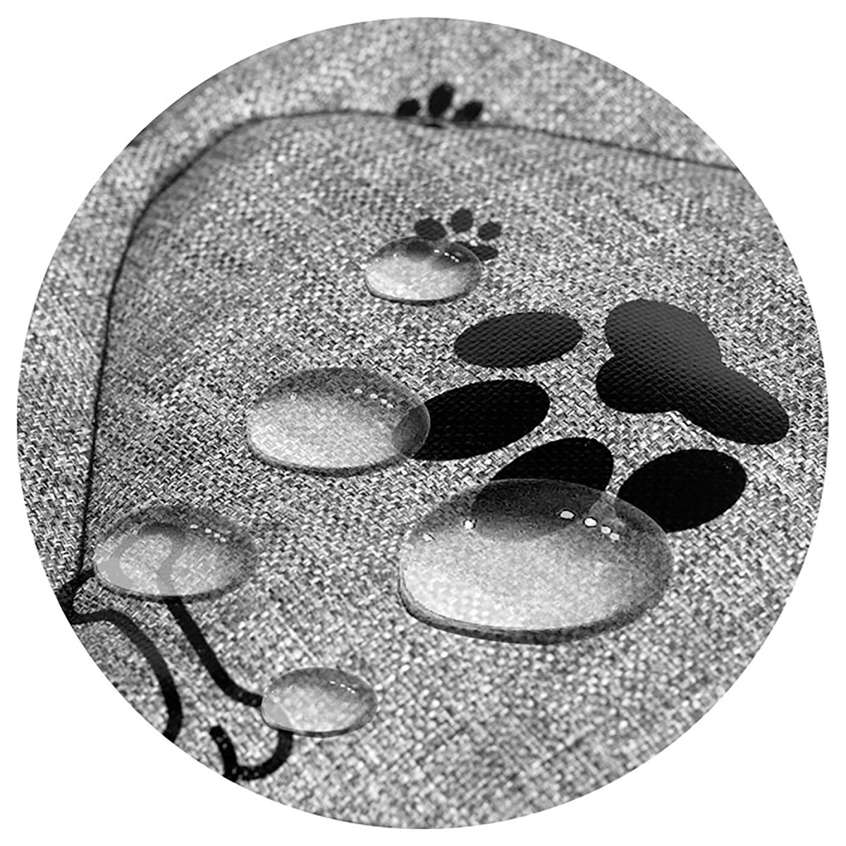 Legowisko Dla Psa Kota Posłanie Mata Domek Kości 50X40X38 Cm Czarne