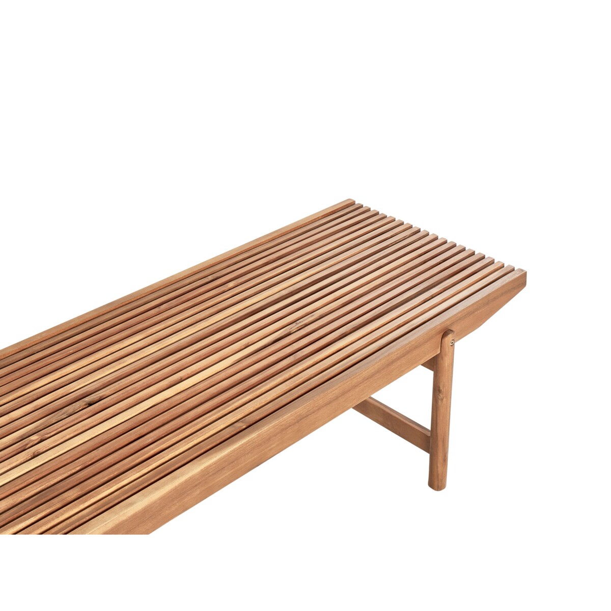 Ławka ogrodowa z poduchą GIAVENO 210 cm Drewno akacjowe Złamana biel