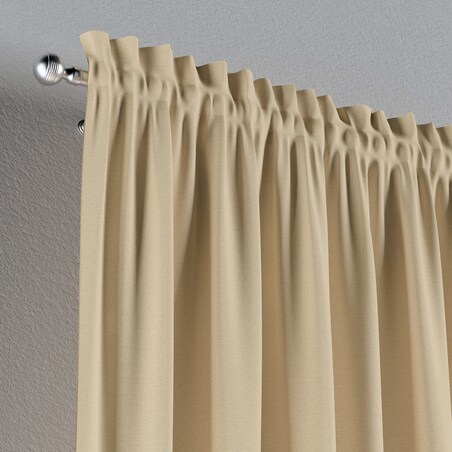 Zasłona na kanale z grzywką 1 szt. 130x260 waniliowy