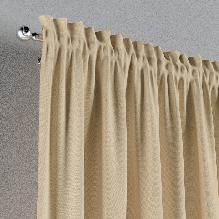 Zasłona na kanale z grzywką 1 szt. 130x260 waniliowy