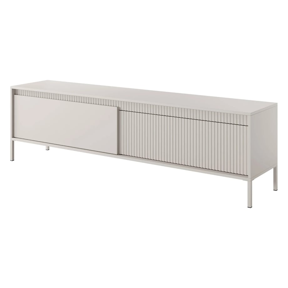 Szafka RTV 53,4x187,1x39,5 cm LEMAL - big beżowy