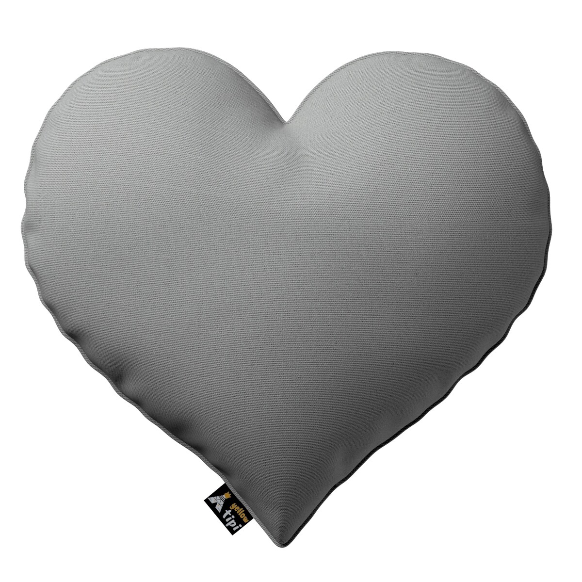 Poduszka Heart of Love, szary, 45x15x45cm, Happiness