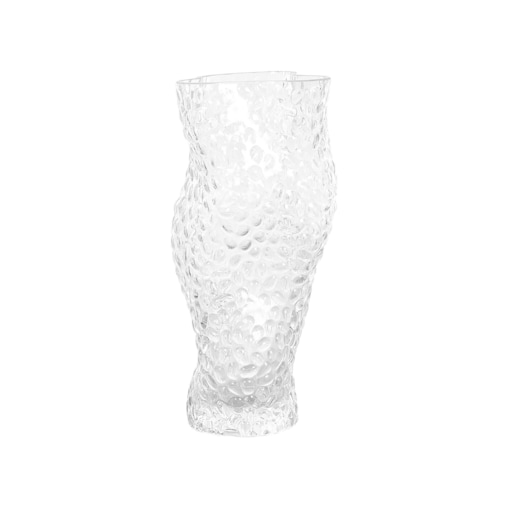 Wazon na kwiaty szklany 23 cm przezroczysty ELATOS