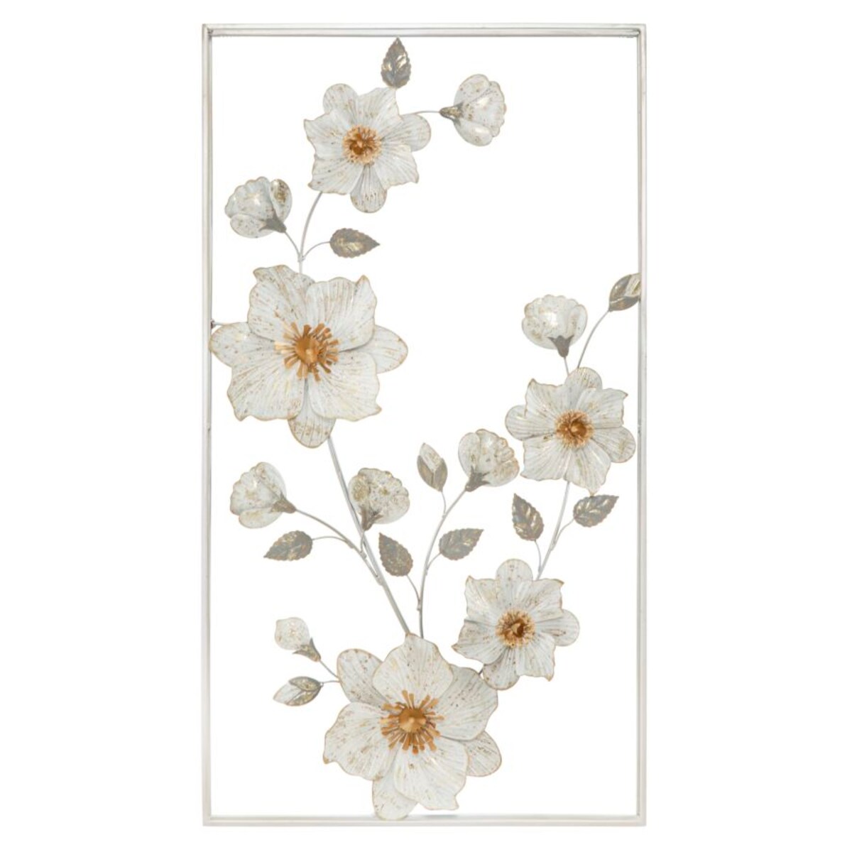 Dekoracja ścienna Flix, kolor wielokolorowy, żelazo, 50 x 90,5 cm, styl glamour, do salonu i przedpokoju, Mauro Ferretti