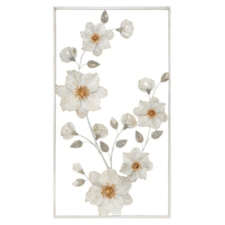 Dekoracja ścienna Flix, kolor wielokolorowy, żelazo, 50 x 90,5 cm, styl glamour, do salonu i przedpokoju, Mauro Ferretti