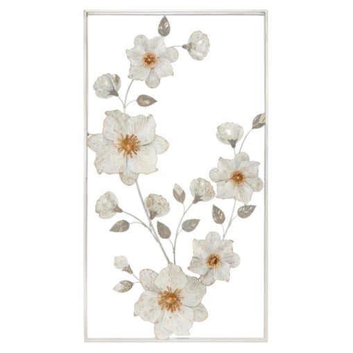 Dekoracja ścienna Flix, kolor wielokolorowy, żelazo, 50 x 90,5 cm, styl glamour, do salonu i przedpokoju, Mauro Ferretti