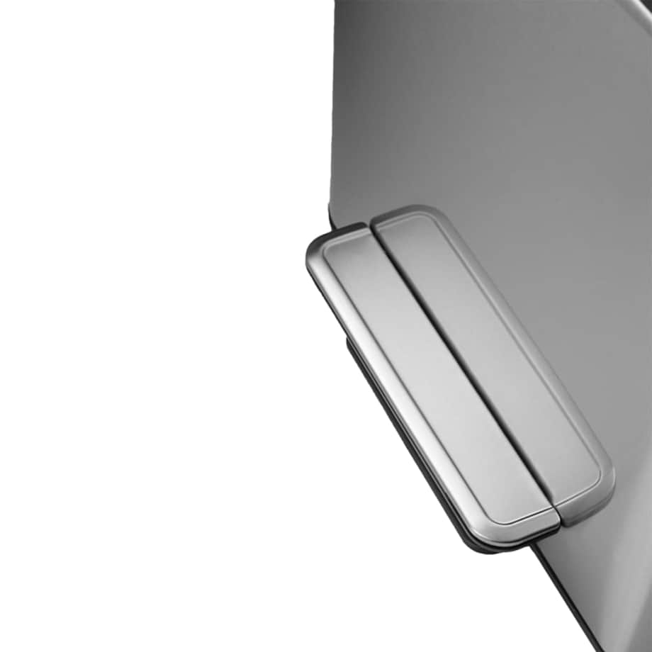 EKO Kosz na śmieci z pedałem EcoCasa, 30 L, matowy srebrny